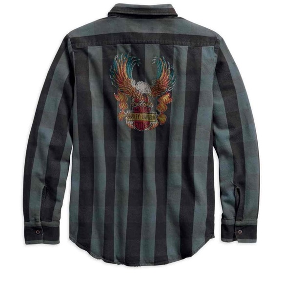 Harley-Davidson Other - Harley Davidson Slim fit Long Sleeve Woven Shirt